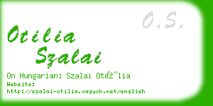 otilia szalai business card